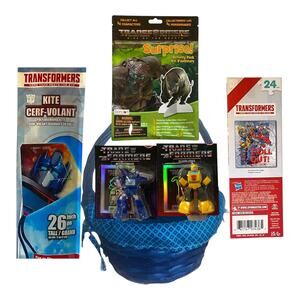 Transformers Gift Basket – Toys, Kite, Puzzle & Activity Pack – Boys Gift Set